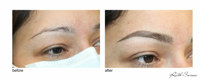 permanent eyebrow tattoo