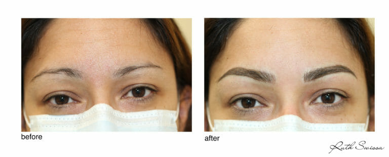 permanent eyebrow tattoo