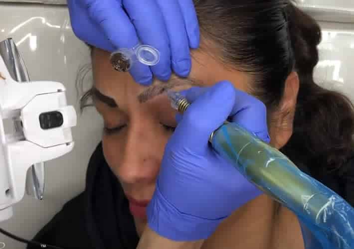 Hair-Stroke Youtube Video of Permanent Eyebrow Microblading