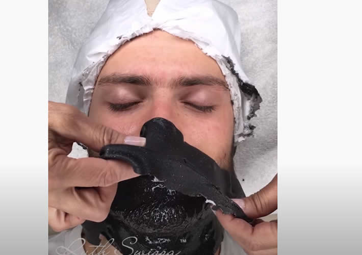 Sparkly Licorice-Charcoal Mask - Men's Facial Youtube Video